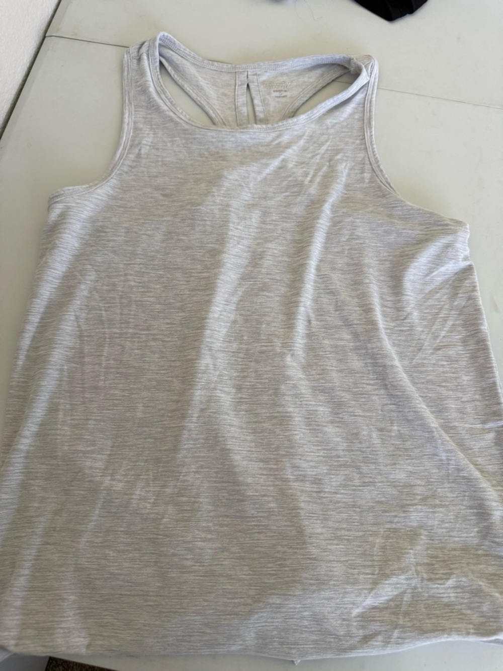 Old Navy Light Gray Racerback Tank Top - Women's